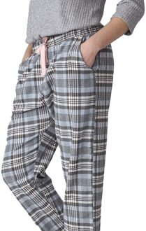 JJBFP1501 Damespyjama met lange mouwen en V-hals Grijs - XL