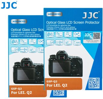 Jjc 2Pcs Gehard Glas Screen Protector Voor Leica Q2 Camera Display Guard Film Anti-Scratch Lcd Cover 2.5D ronde Randen