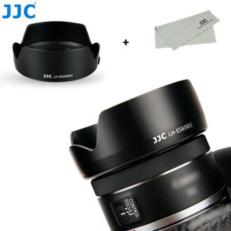 Jjc Omkeerbare Bloem Zonnekap Compatibel Met Canon Rf 50Mm F1.8 Stm Lens Voor Eos R6 Ra R Rp r5 C70 Vervangt ES-65B Zonnekap