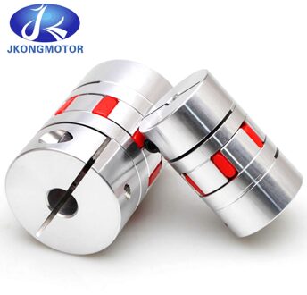 Jkong Cnc Jaw Motor As Koppelingen Flexibele Spider Aluminium Coupler Connector Koppeling D20 L25 5Mm 6.35Mm 8Mm elastische Koppeling 5x5