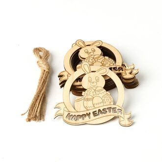 JM01163 Houten Diy Ei Hanger Pasen Home Decoratie Diy Ei Hanger Creatieve Houten Ambachten Decoratie