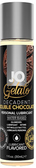 JO Gelato Decadent Double Chocolate - Glijmiddel Op Waterbasis 30ml Transparant