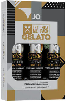 JO Gelato Trio - Salted Caramel, Mint Chocolate, Crème Brulee