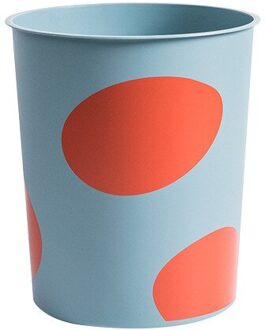 JO LIFE Home Multifunctional Garbage Can Kitchen Bedroom High Capacity Printed Storage Container Trash Bin Cleaning Tool oranje