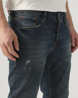 Joah heavy washed scraped jeans Blauw - 34-34