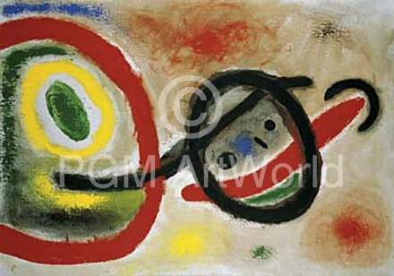 Joan Miro - Femme Iii Kunstdruk 80x60cm