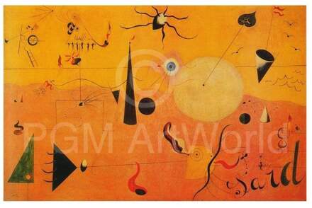 Joan Miro - Paysage Catalan Kunstdruk 80x60cm