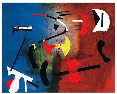 Joan Miro - Peinture Kunstdruk 80x60cm