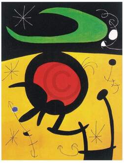 Joan Miro - Vuelo De Pajaros Kunstdruk 40x50cm