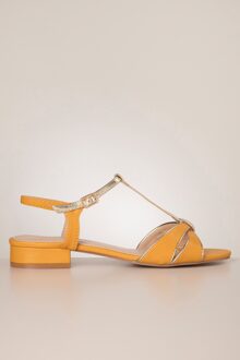 Jocelyn sandaaltjes in geel Geel/Goud