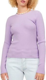 Jodi Tight Crew Neck Knit Shirt Dames lila - XL