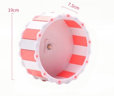 Jogging Hamster Running Sport Wiel Hamster Oefening Wiel Stille Rotatory Running Disc Pet Kleine Dier Grappig Speelgoed rood wit