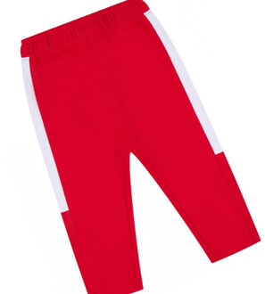 Joggingbroek met contrastpanelen voor baby's Rood - 68