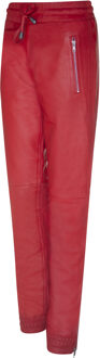 Joggingbroek van rood nappaleer voor dames - EU 50 / UK 22
