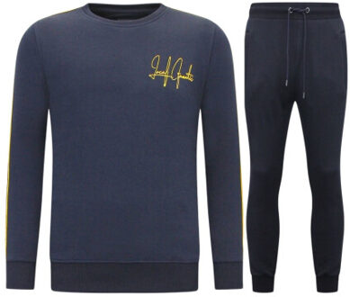 Joggingpak greek ribbon Blauw - XXL