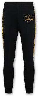 Joggingspak half zipper, double ribbon - maat XXL Zwart