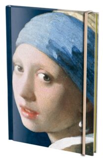 Johannes vermeer notitieboekje, formaat a5, harde kaft: meisje met de parel