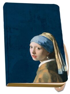 Johannes vermeer notitieboekje, formaat a6, zachte kaft: meisje met de parel