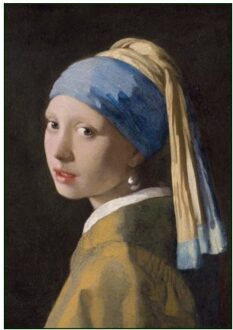 Johannes vermeer vouwparaplu: meisje met de parel
