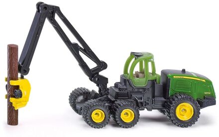 John Deere 1470 boomrooimachine met boomstammen (1652) Groen