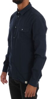 John Galliano Poplin Overhemd Lange Mouwen Donkerblauw