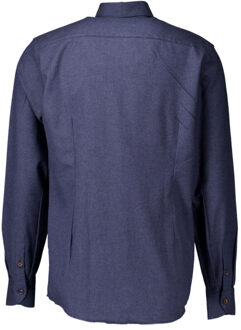 John Miller Lange mouw overhemden 5141848 Blauw - 42 (L)