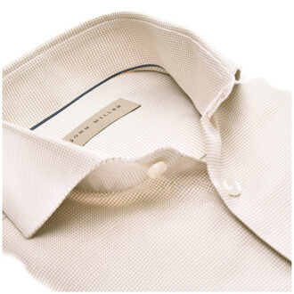 John Miller Lange mouw overhemden 51966 - maat 42 (L) Bruin