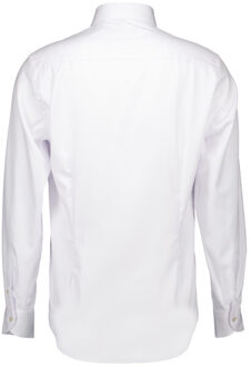 John Miller Lange mouw overhemden Wit - 43 (XL)
