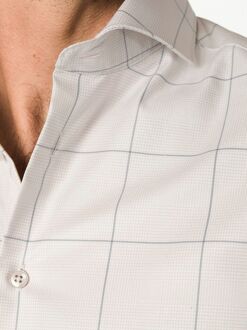 John Miller Overhemd Check Beige - 40,43