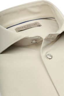 John Miller Overhemd Hyperstretch Beige - 44