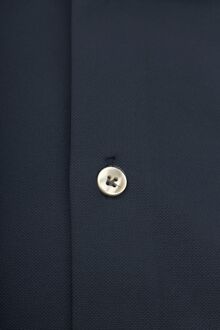 John Miller Overhemd Hyperstretch Navy Donkerblauw - 39
