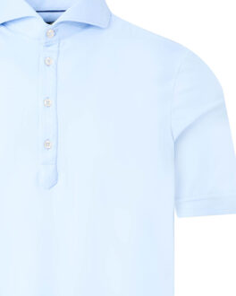 John Miller Overhemd korte mouw - maat 40 (M) Blauw