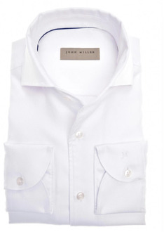 John Miller Overhemd met getailleerde pasvorm en stijlvolle details John Miller , White , Heren - 2XL