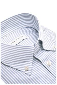 John Miller Overhemd slim fit 5142651 Blauw - 39 (M)