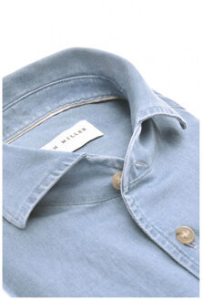 John Miller Overhemd slim fit 5142671 Blauw - 40 (M)