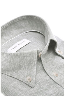 John Miller Overhemd slim fit 5142705 Groen - 39 (M)