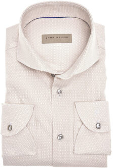 John Miller Overhemd tailored fit Beige - 41 (L)
