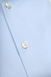 John Miller Overhemd Twill Lichtblauw - 44,45