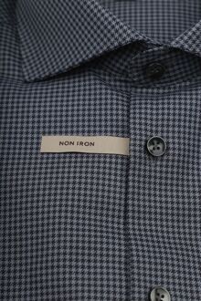 John Miller Overhemd Vichy Ruiten Antraciet Grijs - 40,41,44