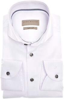 John Miller Overhemd Wit - 42 (L)