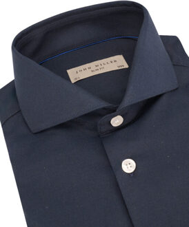 John Miller Slim fit overhemd Blauw - 38 (S)