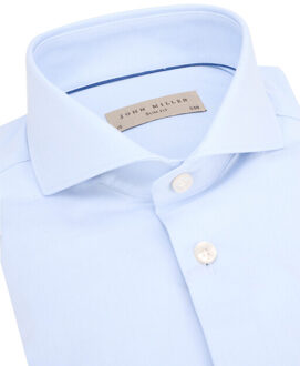 John Miller Slim fit overhemd Blauw - 38 (S)