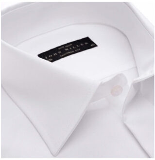 John Miller Tailored fit lange mouw overhemden Wit - 41 (L)