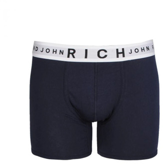 John Richmond 2-Pack Boxershorts met elastische tailleband John Richmond , Blue , Heren - S