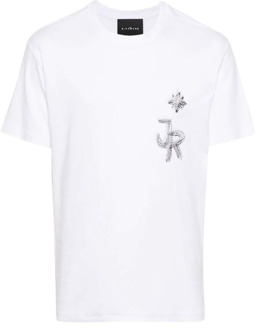 John Richmond Logo T-shirt met ronde hals John Richmond , White , Heren - 2Xl,Xl,M,3Xl