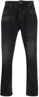 John Richmond Slim X Motief Jeans John Richmond , Black , Heren - W34,W30,W32,W31