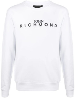 John Richmond Stijlvolle Trainingsshirt John Richmond , White , Heren - 2XL