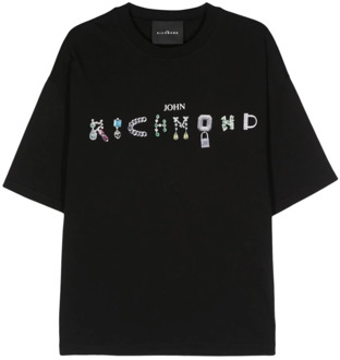 John Richmond T-Shirts John Richmond , Black , Heren - L,M,S