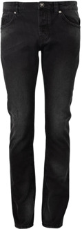 John Richmond Versleten denim jeans John Richmond , Black , Heren - W30,W32,W40