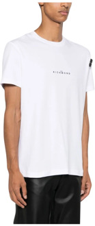 John Richmond Witte T-shirts en Polos - Regular Fit John Richmond , White , Heren - L,M,S